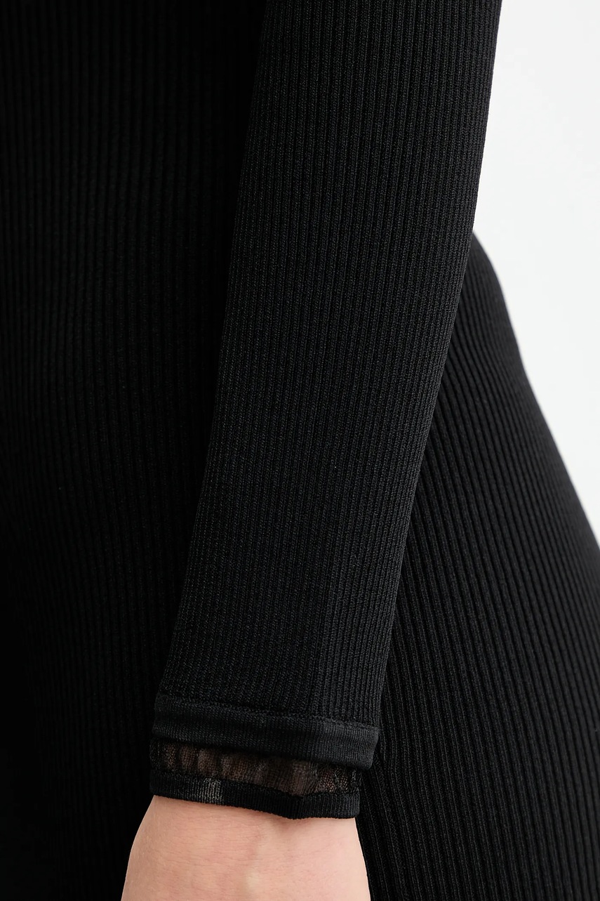 Сукня Elisabetta Franchi колір чорний mini облягаюча AM07B56E2