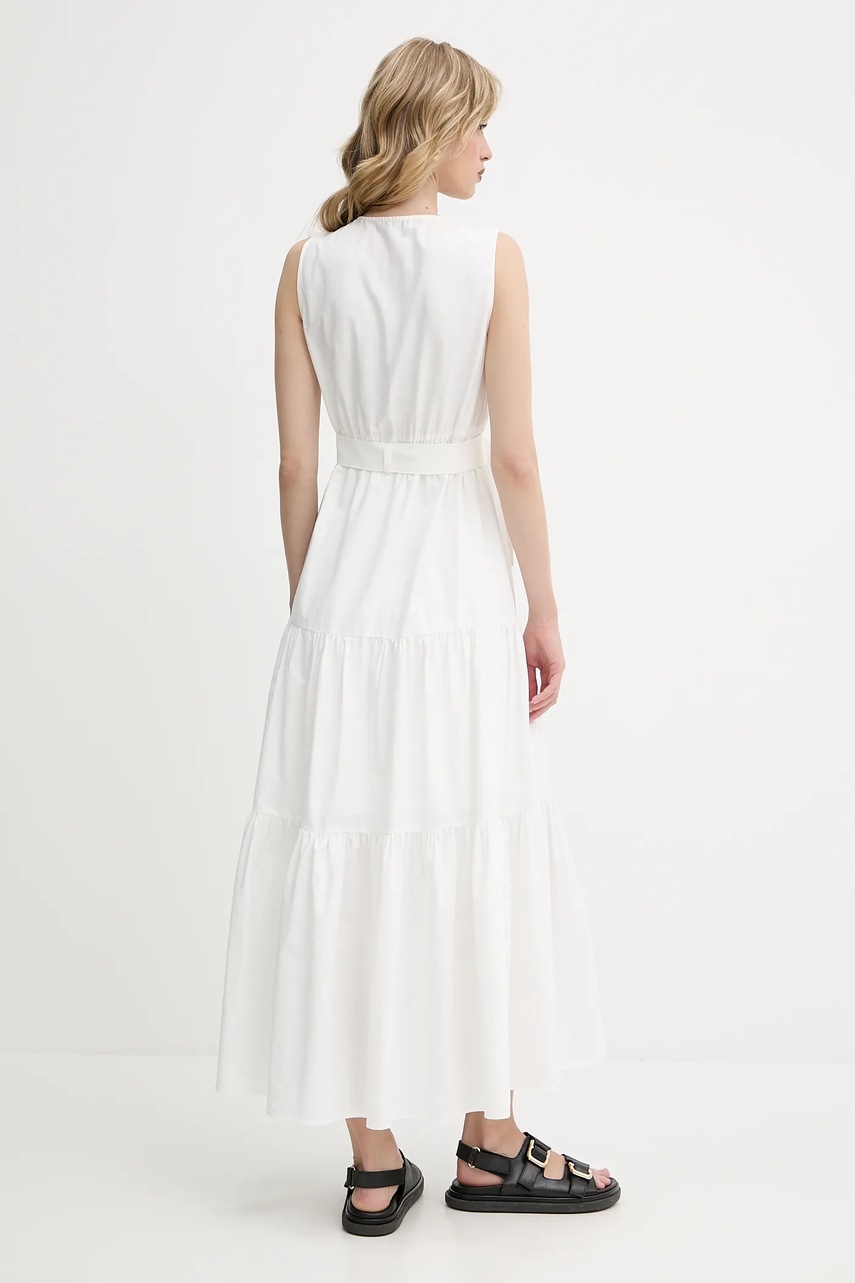 Платье Morgan цвет белый maxi расклешенное RASKA