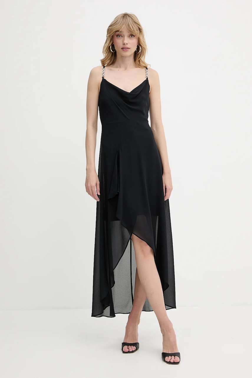 Morgan rochie culoarea bleumarin, mini, evazați, REMA