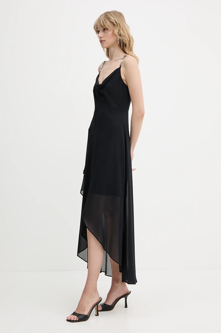 Платье Morgan цвет синий mini расклешённое REMA