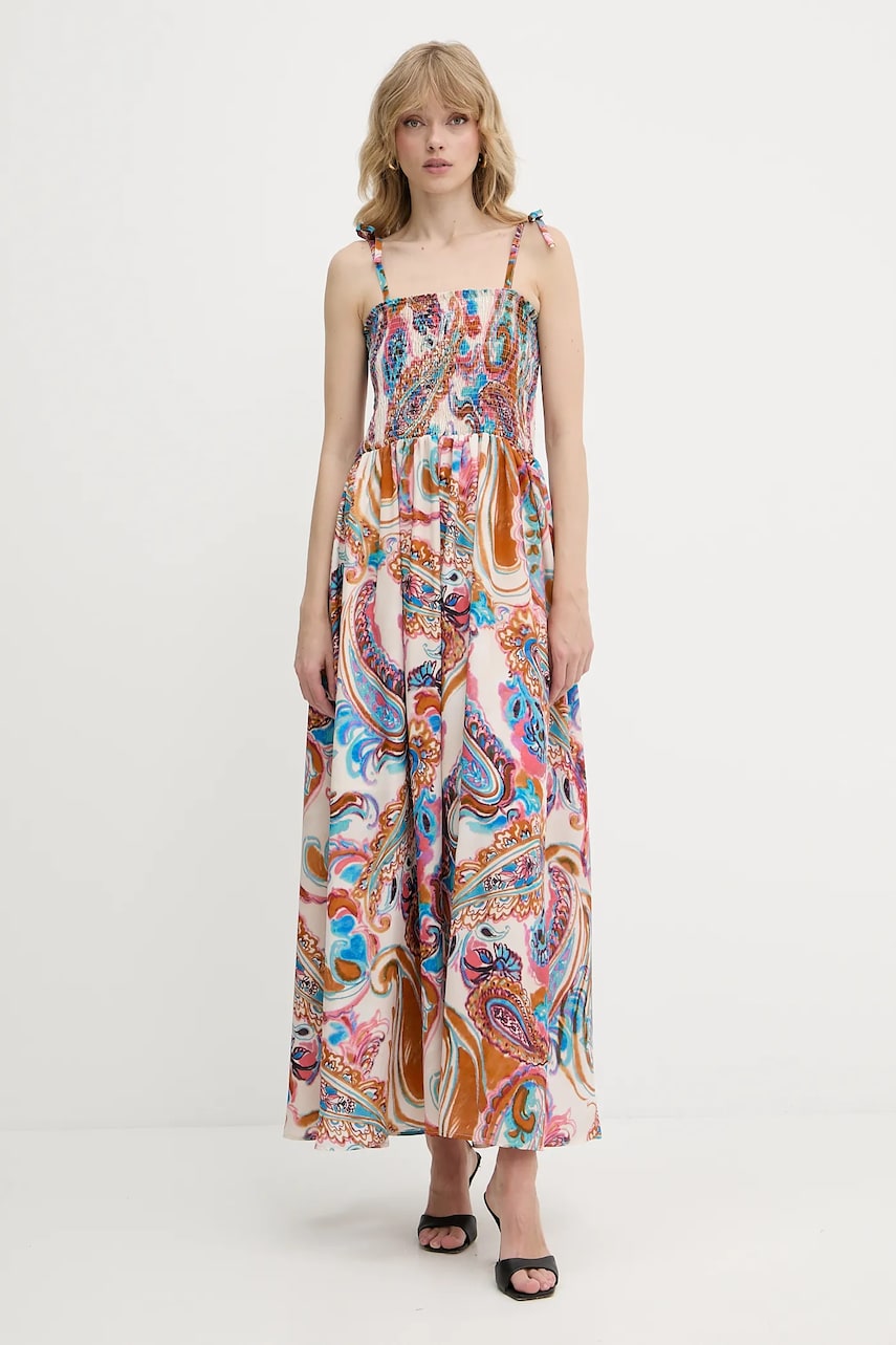 Morgan rochie culoarea bej, maxi, evazați, RGODI.F