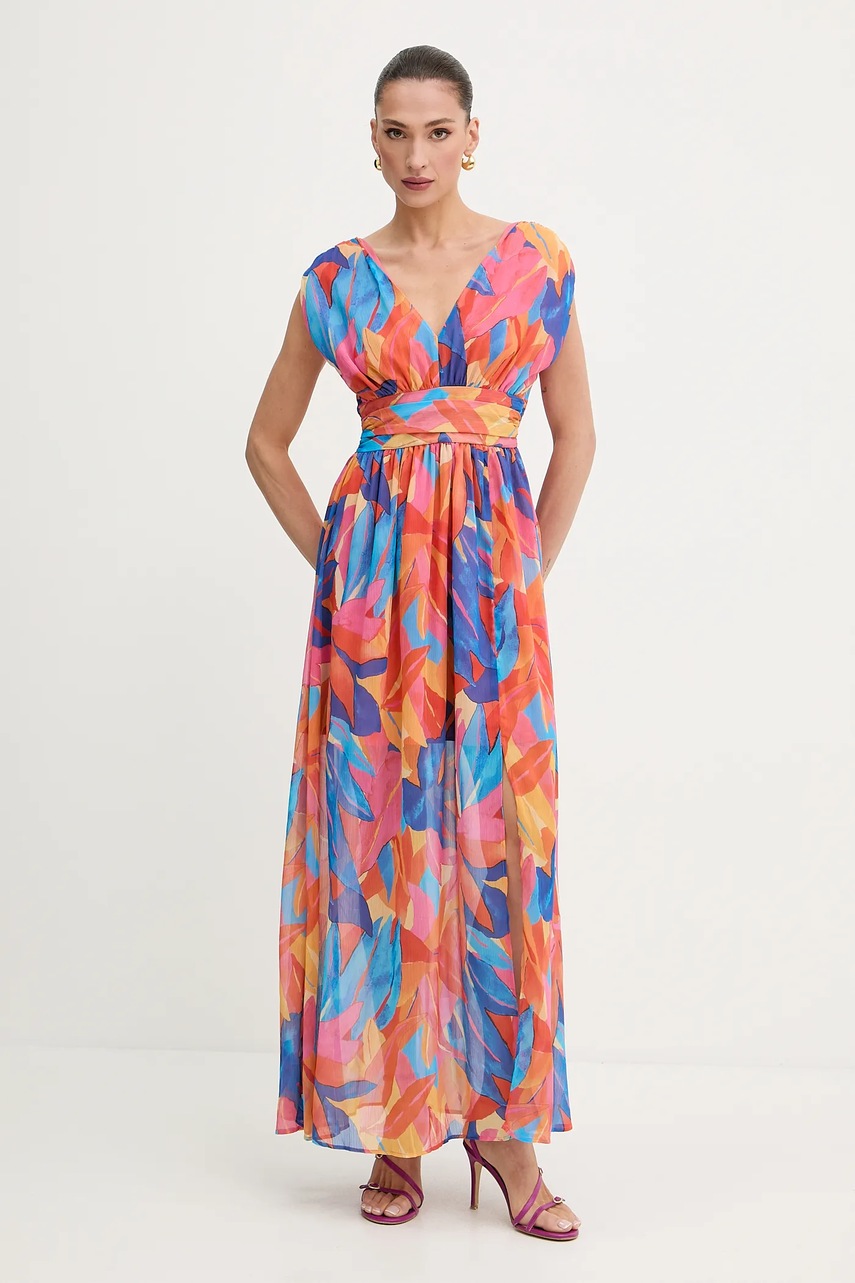 Morgan rochie culoarea portocaliu, maxi, evazați, RUPIL.F
