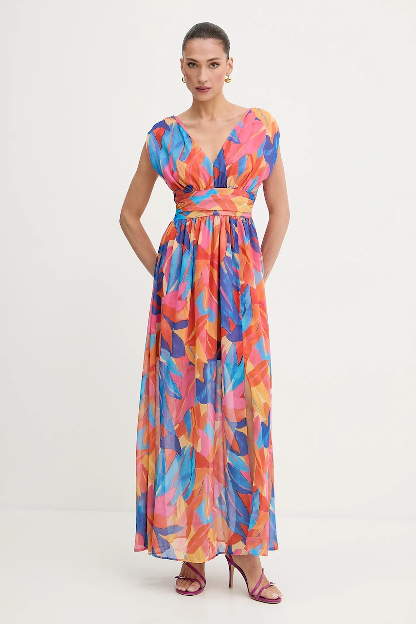 Morgan rochie culoarea portocaliu, maxi, evazați, RUPIL.F
