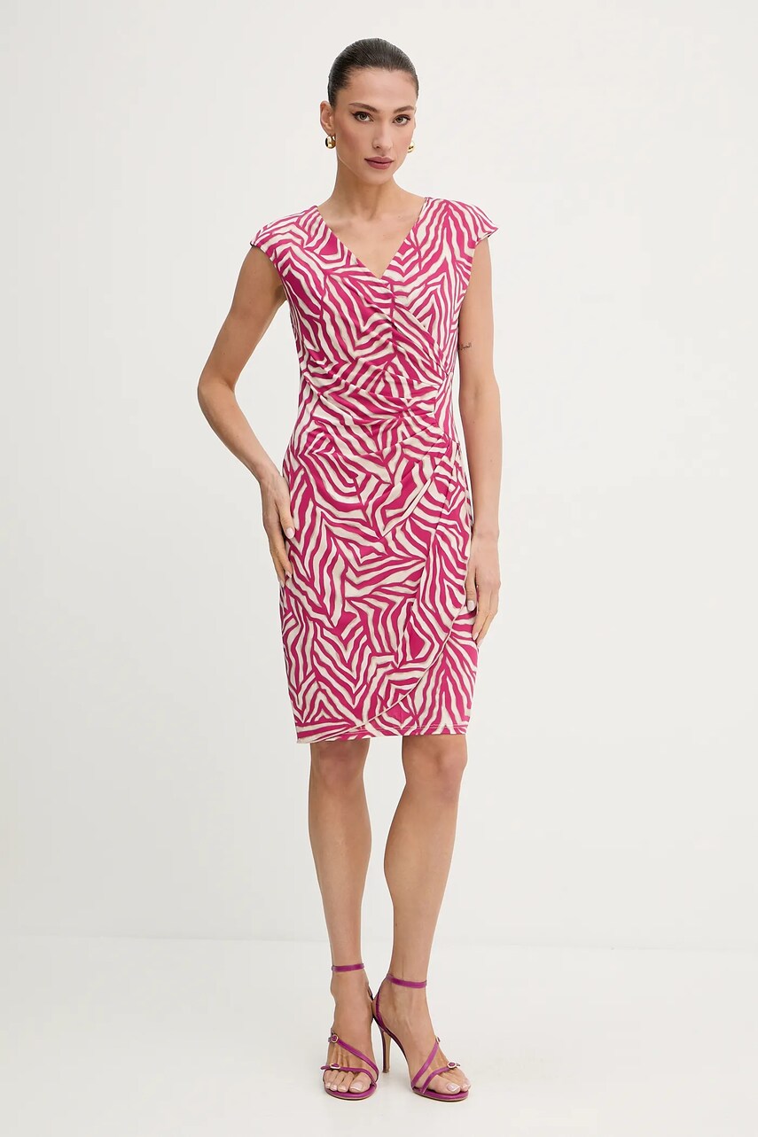 Morgan rochie culoarea roz, mini, drept, RNEIRO