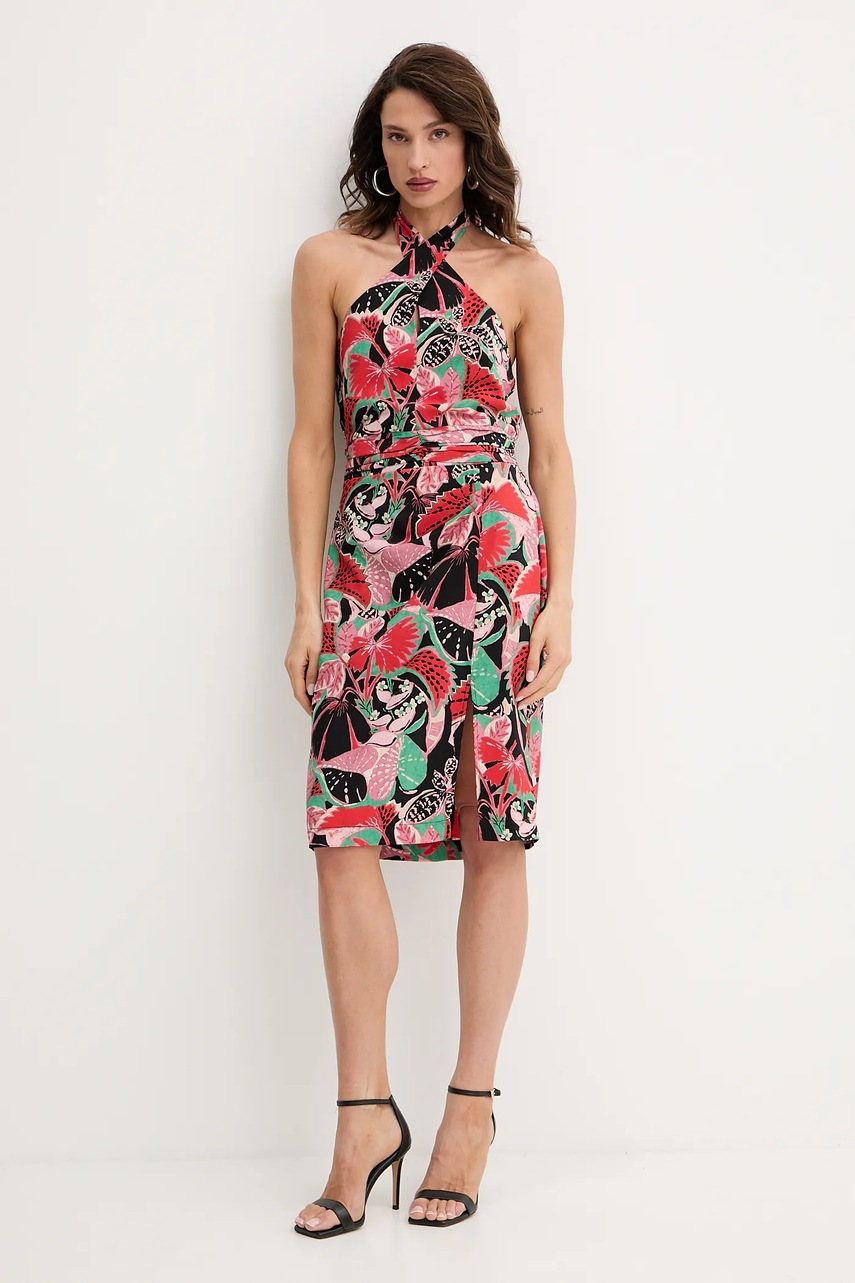 Платье Morgan цвет красный mini прямое ROJOY.F