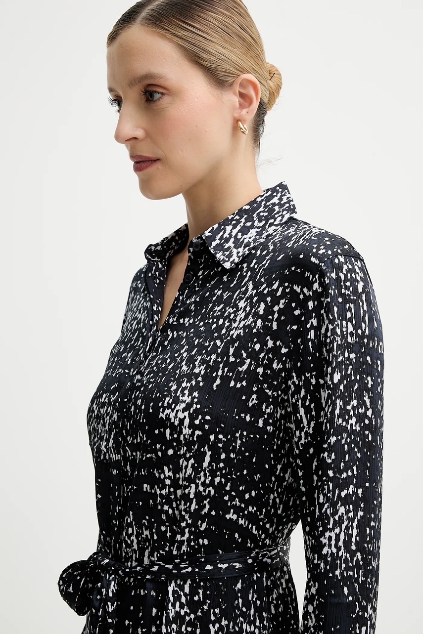 Сукня Calvin Klein колір синій midi розкльошена LV044C060G