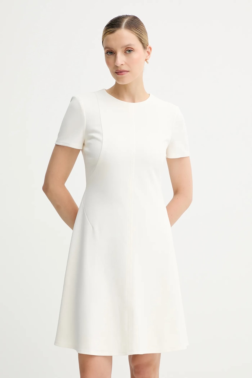 Šaty Calvin Klein béžová barva, mini, LV044C064G