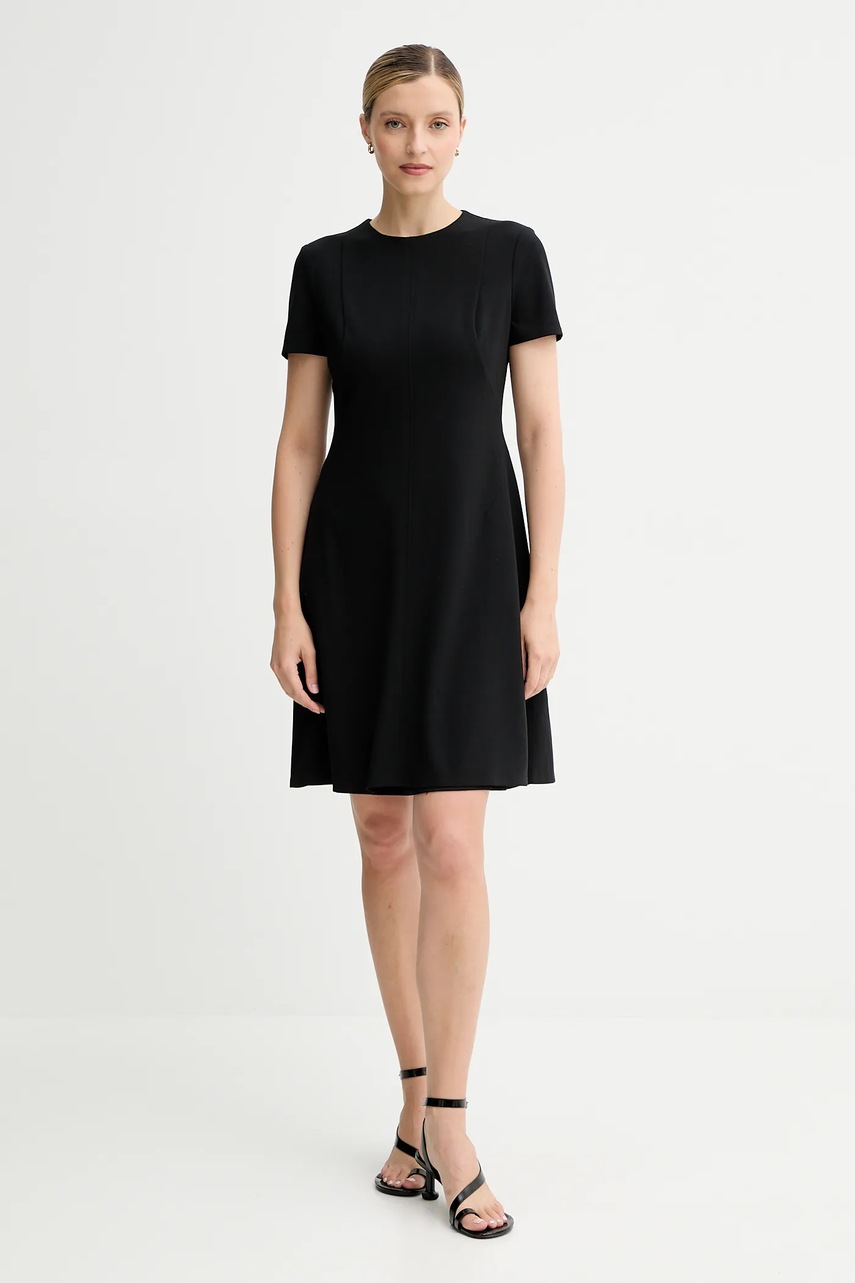 Платье Calvin Klein цвет чёрный mini расклешённое LV044C064G Платье Calvin Klein цвет чёрный mini расклешённое LV044C064G