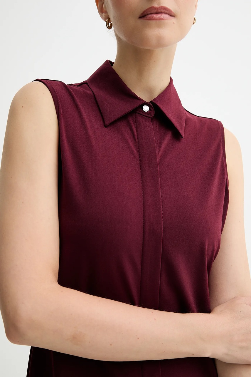 Сукня Calvin Klein колір бордовий midi пряма LV044C224G