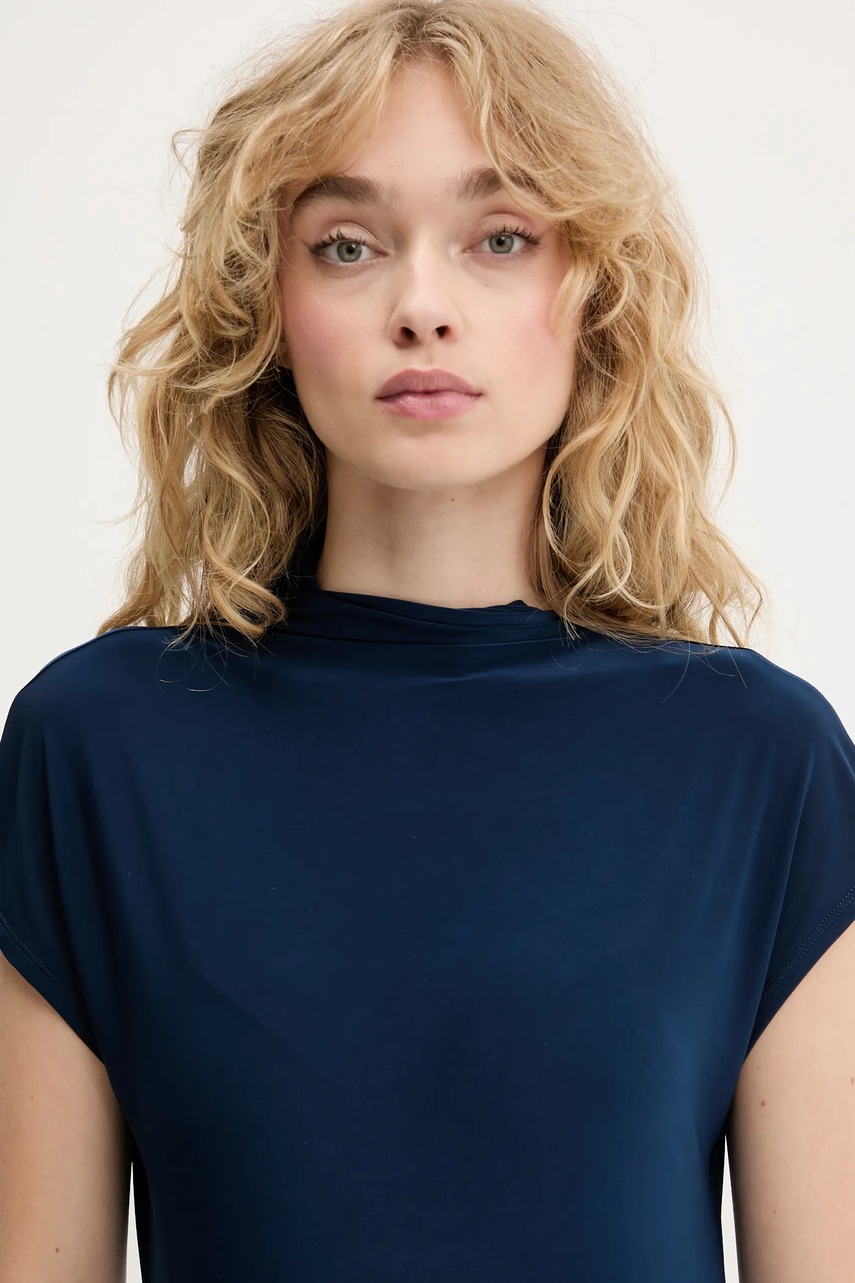 Сукня Calvin Klein колір синій midi облягаюча LV044C237G