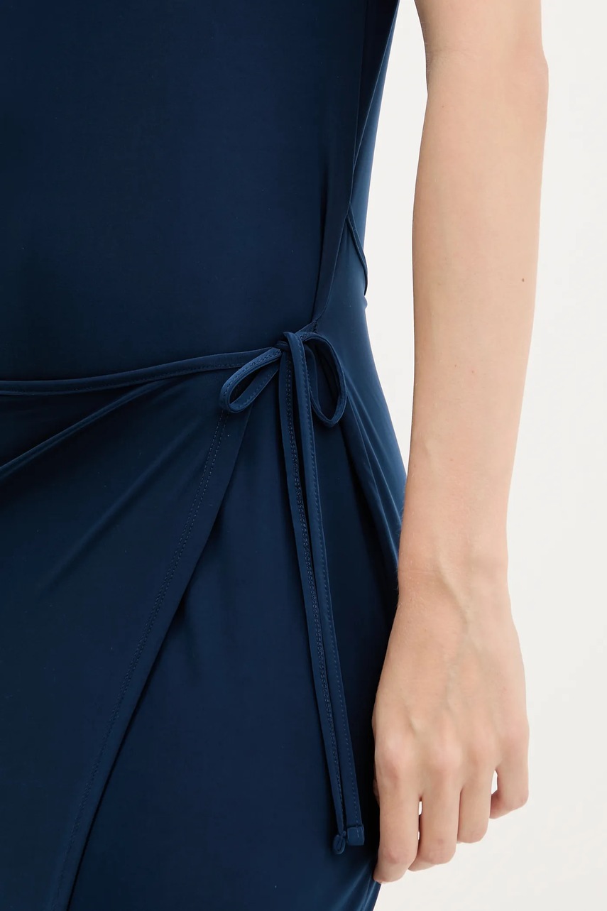 Сукня Calvin Klein колір синій midi облягаюча LV044C237G
