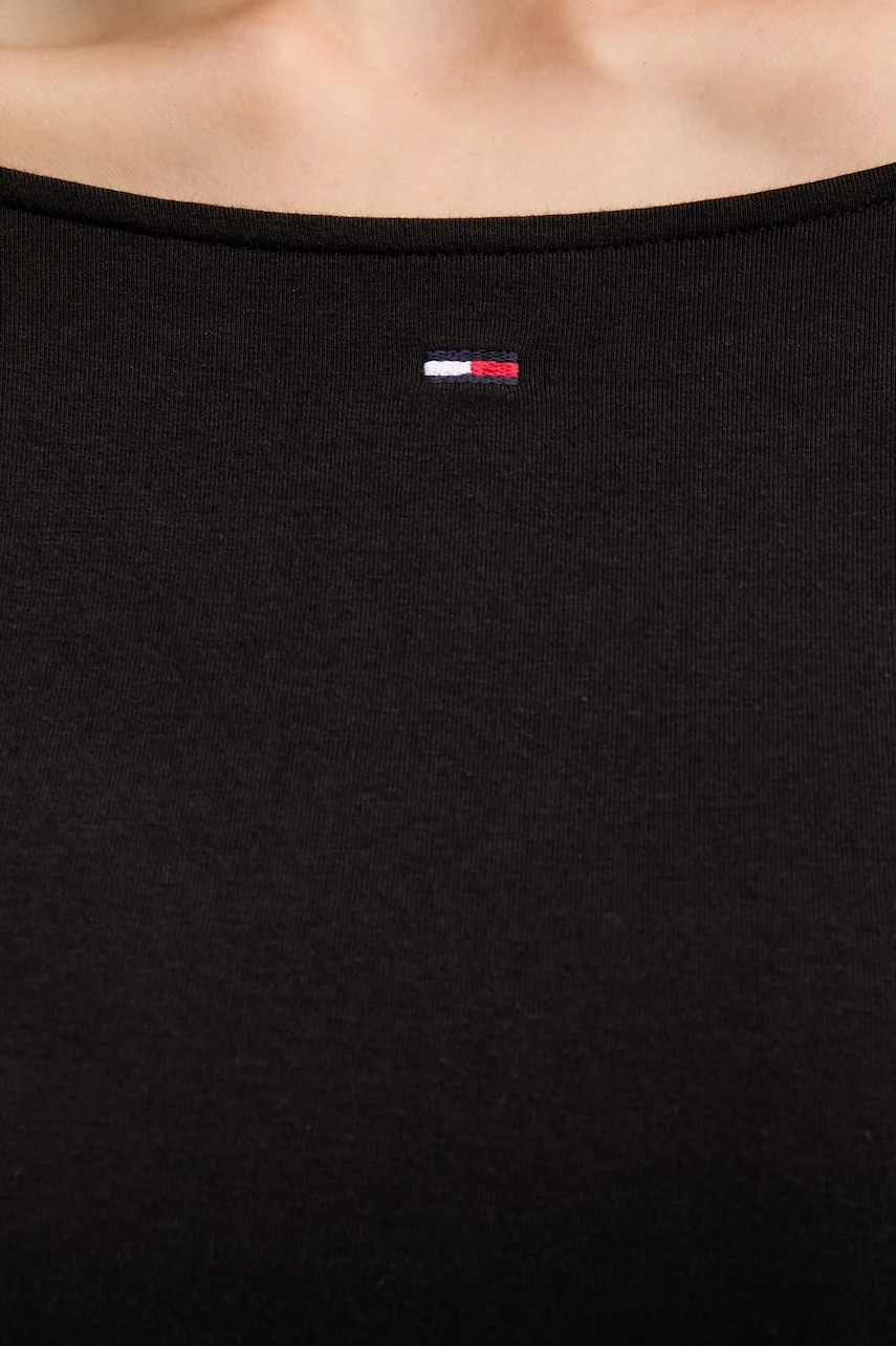 Сукня Tommy Jeans колір чорний mini розкльошена DW0DW21745