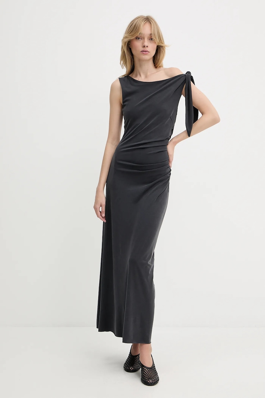Samsoe Samsoe rochie SASUS culoarea negru, maxi, mulată, F25200039