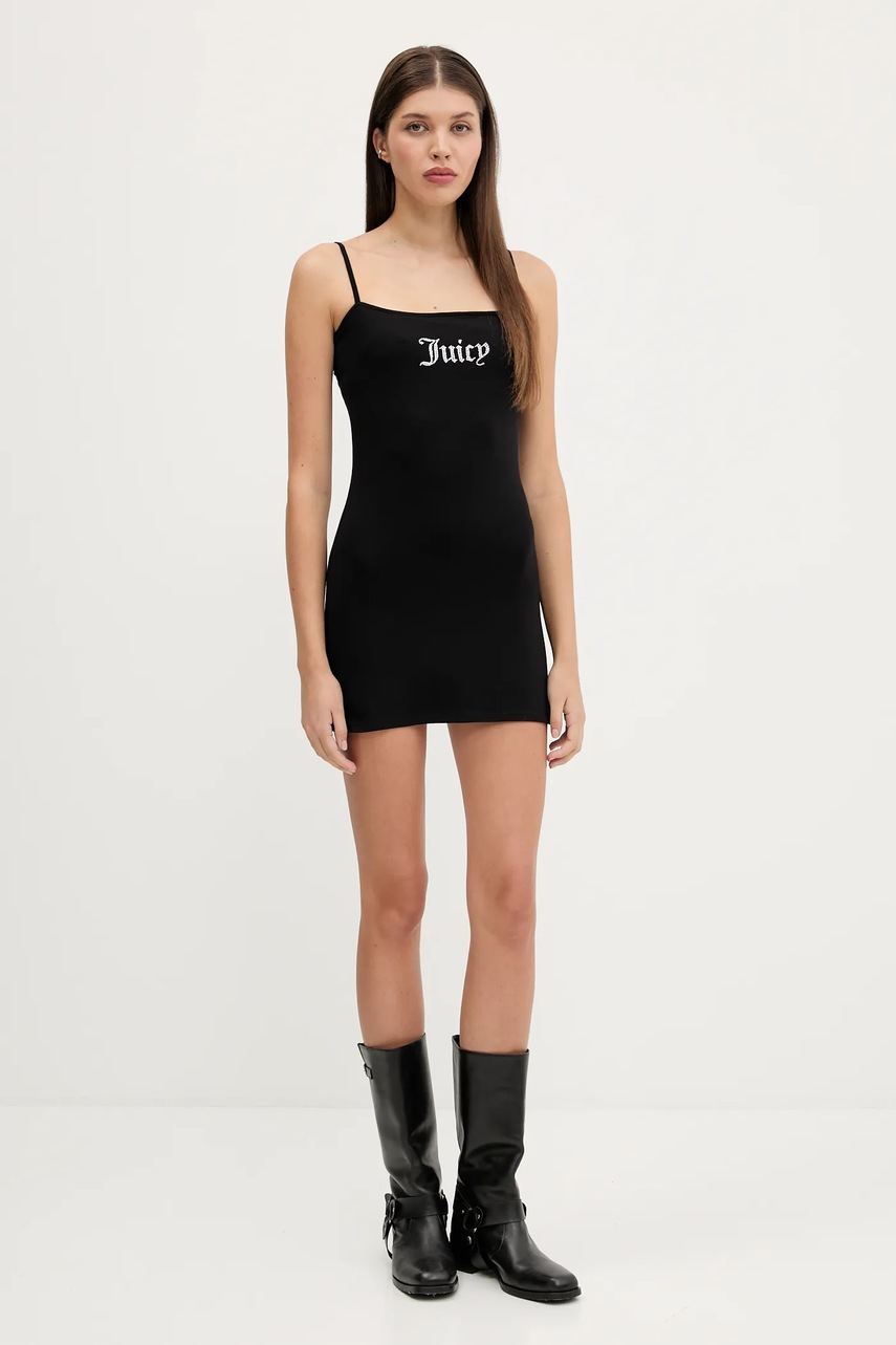 Сукня Juicy Couture HAYLEY MINI DRESS колір чорний mini облягаюча JCWED225304