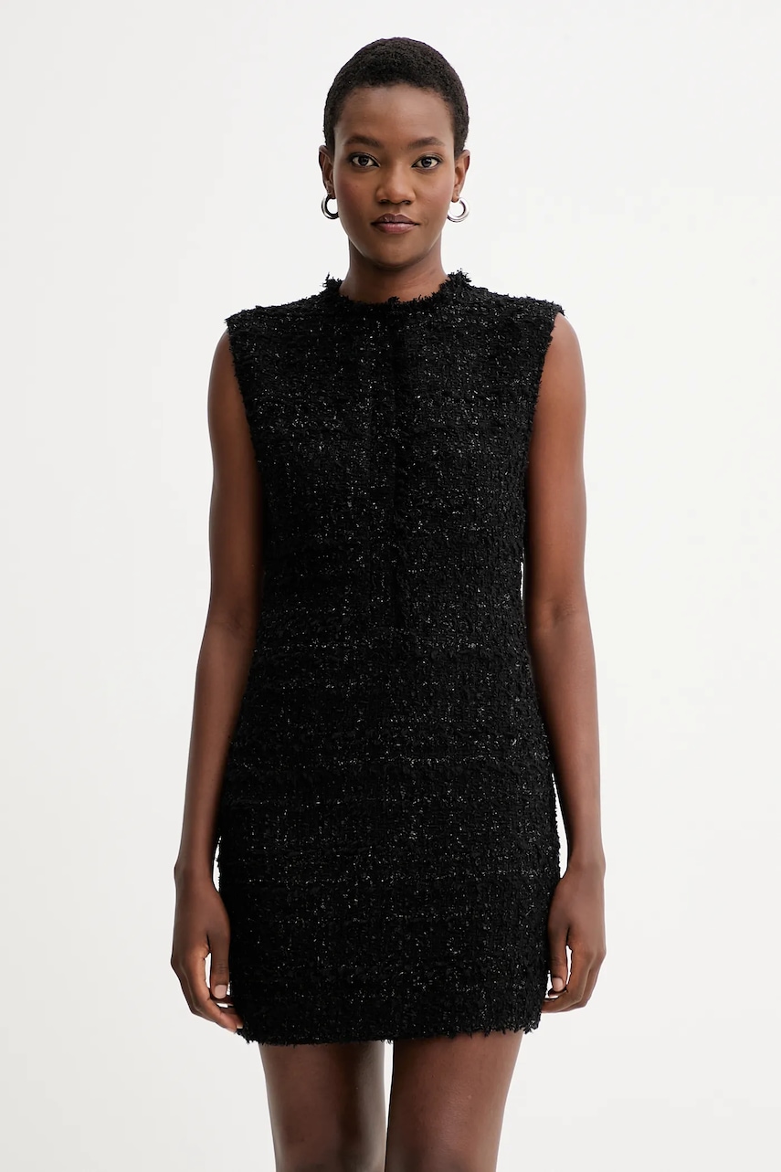 IRO rochie culoarea negru, mini, drept, WP33SANNAI