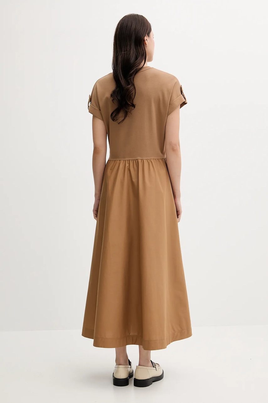 Платье Tommy Hilfiger цвет коричневый maxi расклешённое WW0WW46711