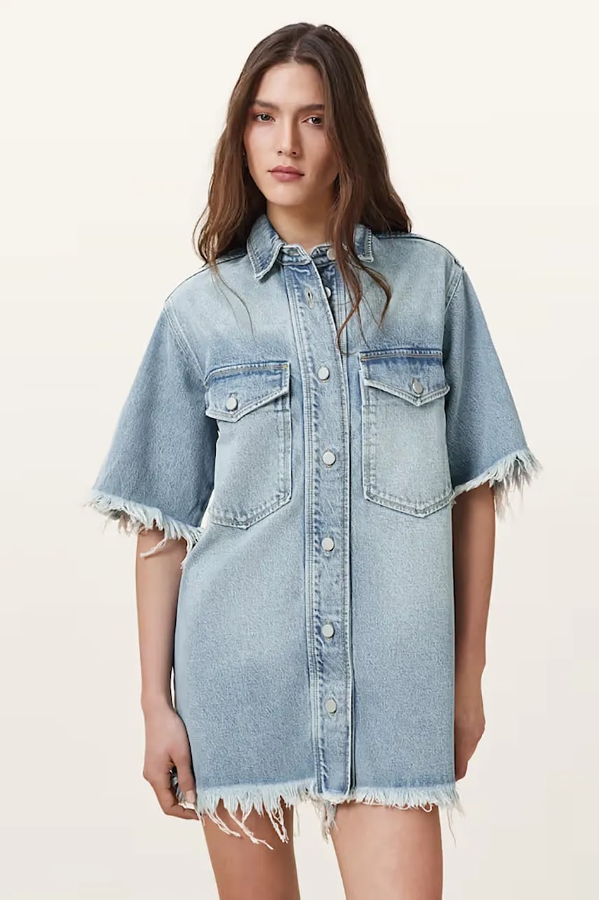 Джинсова сукня AllSaints FAYE mini пряма W221DC