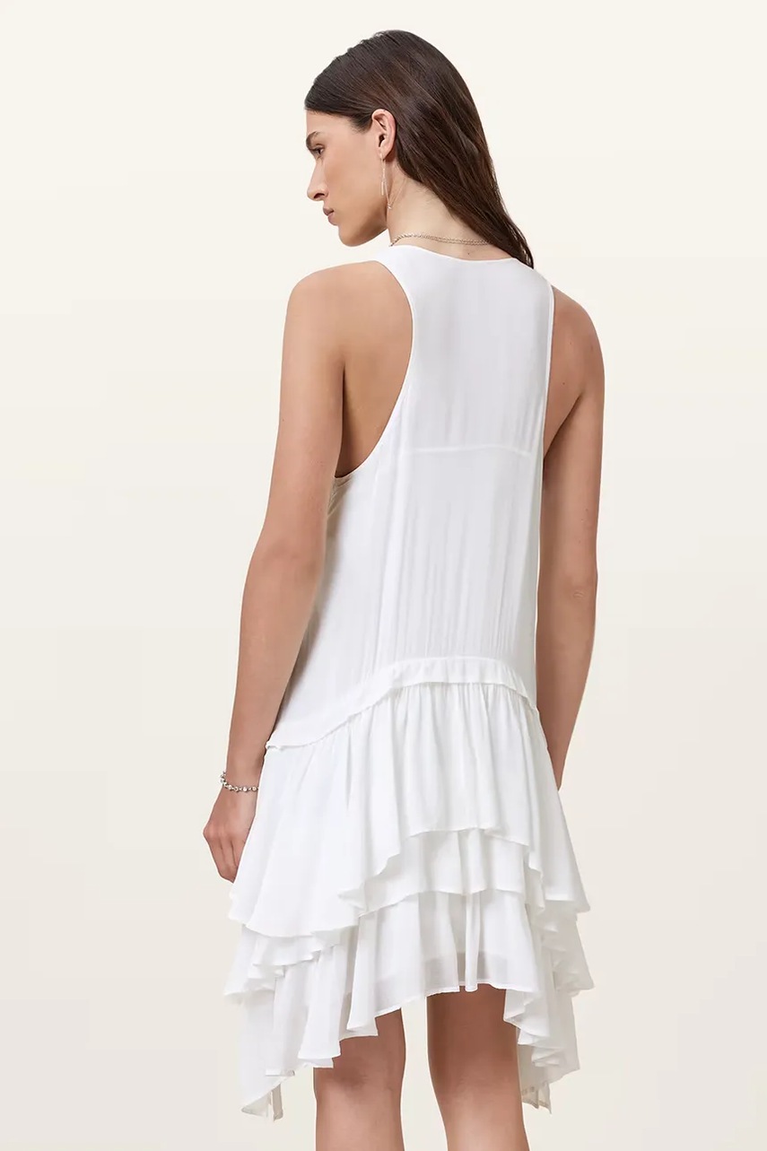 Φόρεμα AllSaints CAVARLY χρώμα: άσπρο, W262DC φωτογραφία