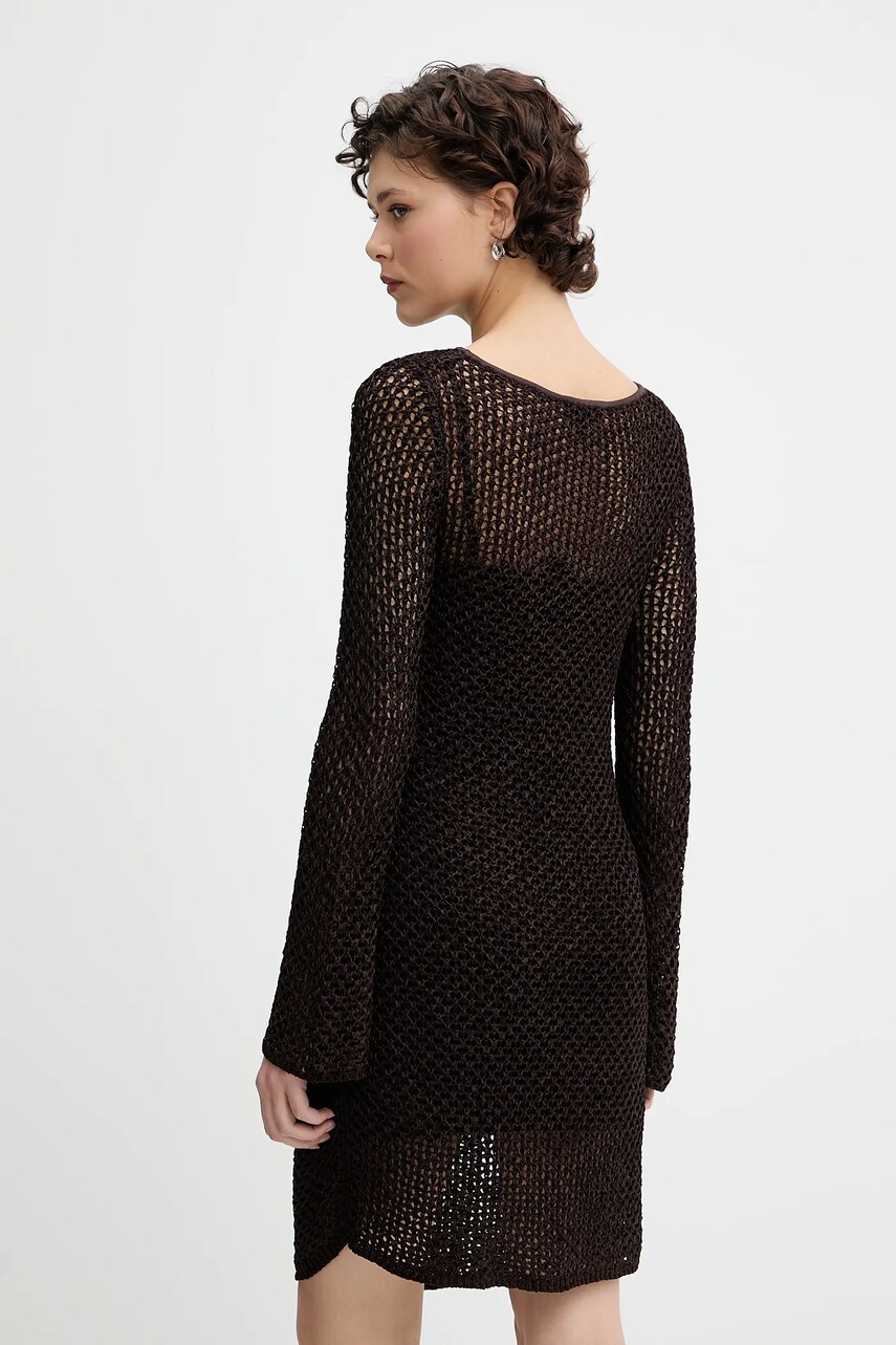 Сукня Rag & Bone колір коричневий mini облягаюча WAS25P017LB17