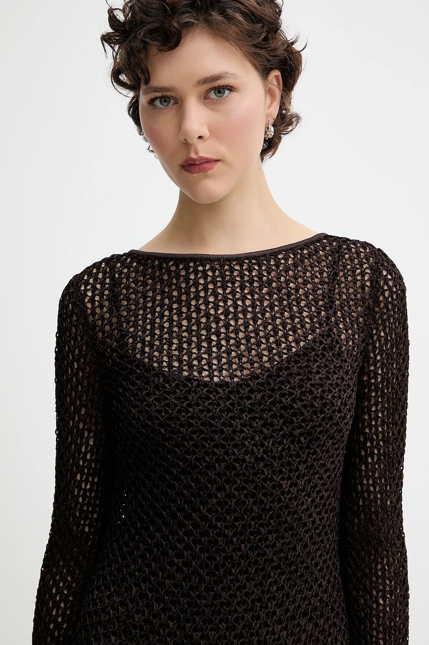 Сукня Rag & Bone колір коричневий mini облягаюча WAS25P017LB17