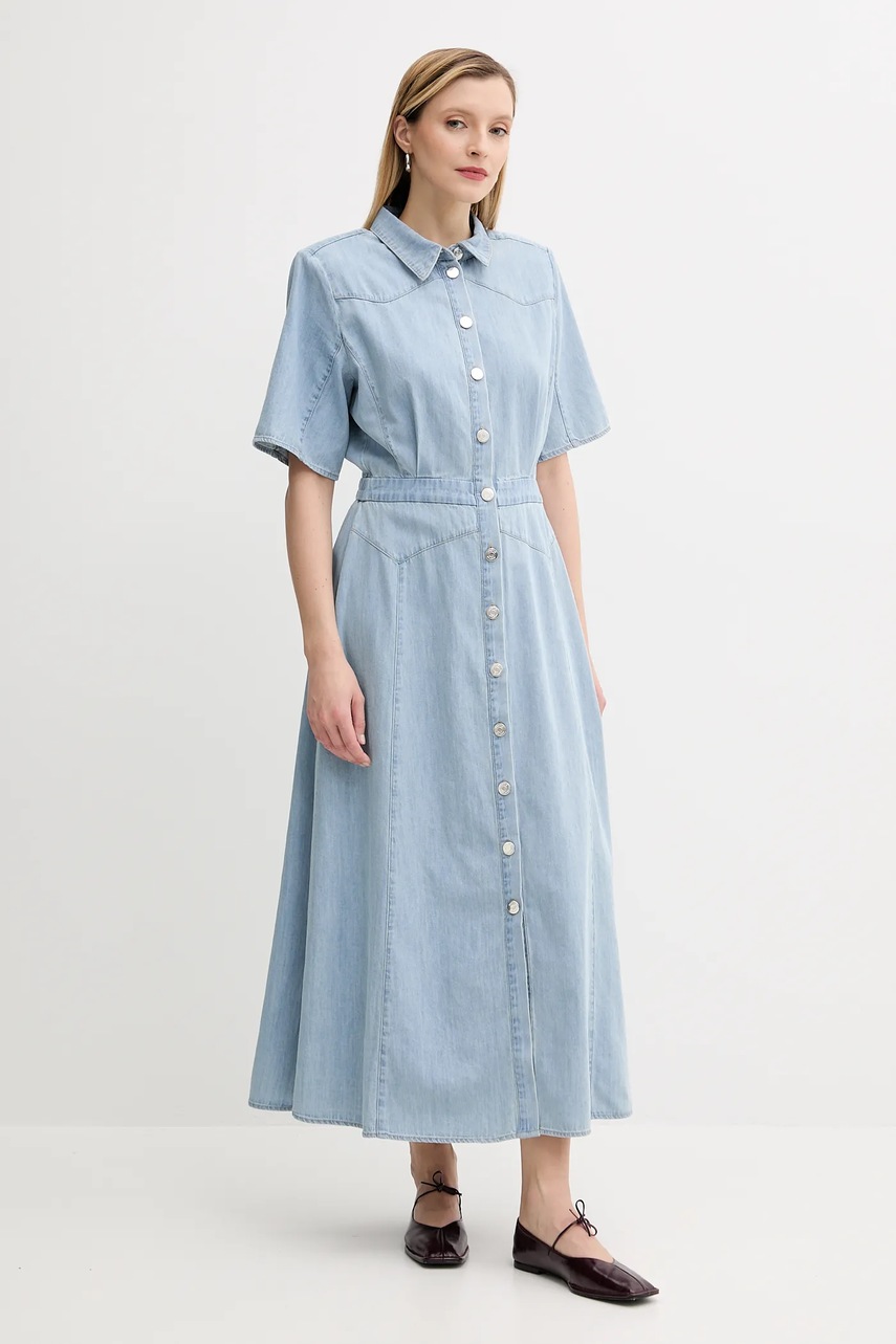 Джинсовое платье Gestuz maxi прямое 10910194