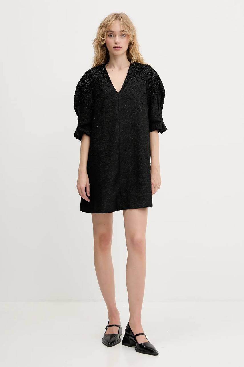 Платье Stine Goya цвет чёрный mini oversize SG-PF25-D128-2379