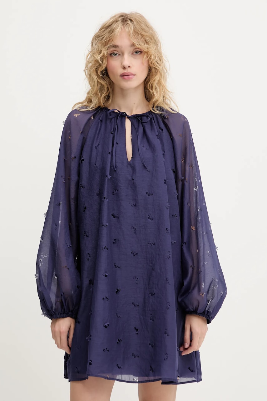 Levně Šaty Stine Goya fialová barva, mini, SG-PF25-D149-1608