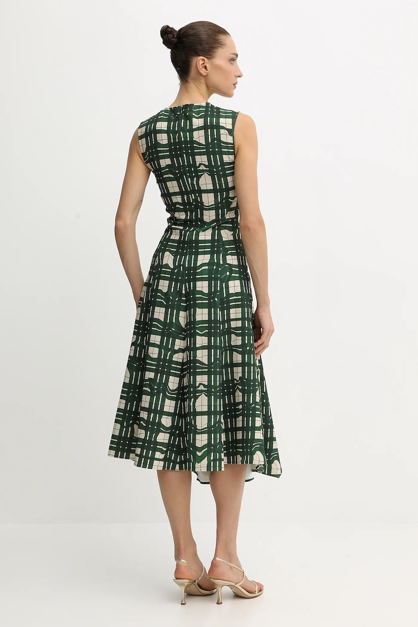 Сукня Stine Goya 0 колір зелений midi розкльошена SG-AW25-D162-2429