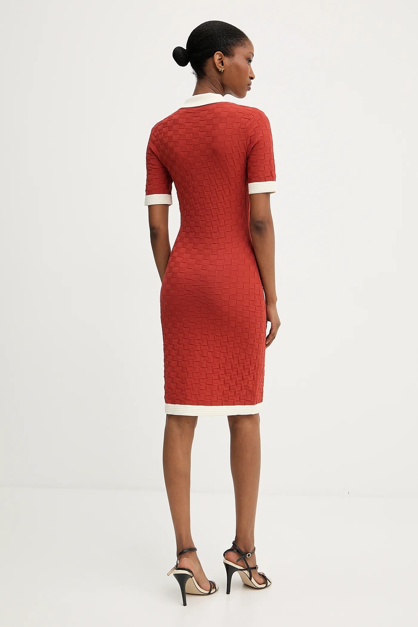 Karl Lagerfeld ruha narancssárga, mini, testhezálló, A3W13036 termék 2. képe