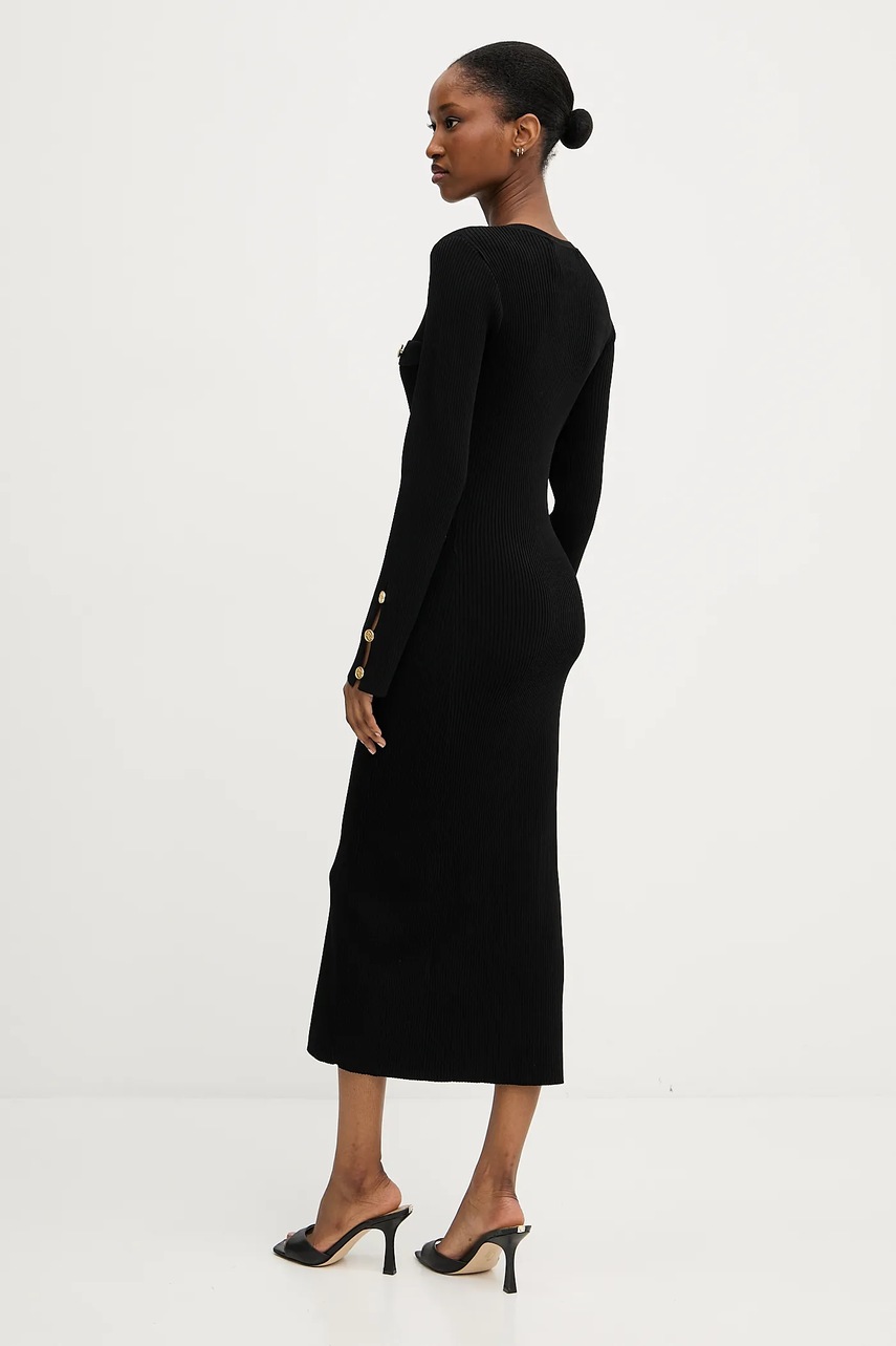 Сукня Karl Lagerfeld колір чорний midi облягаюча A3W13038