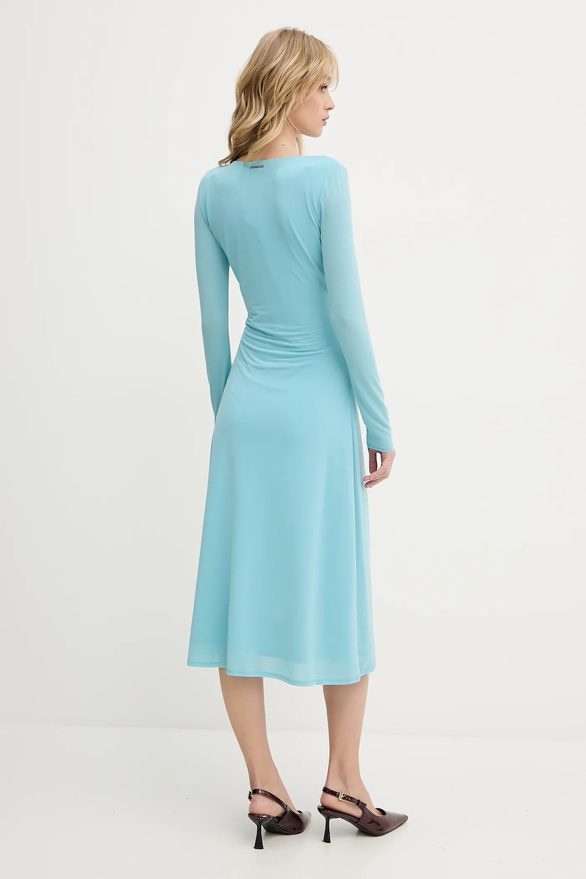 Сукня Karl Lagerfeld колір бірюзовий midi пряма A3W13042