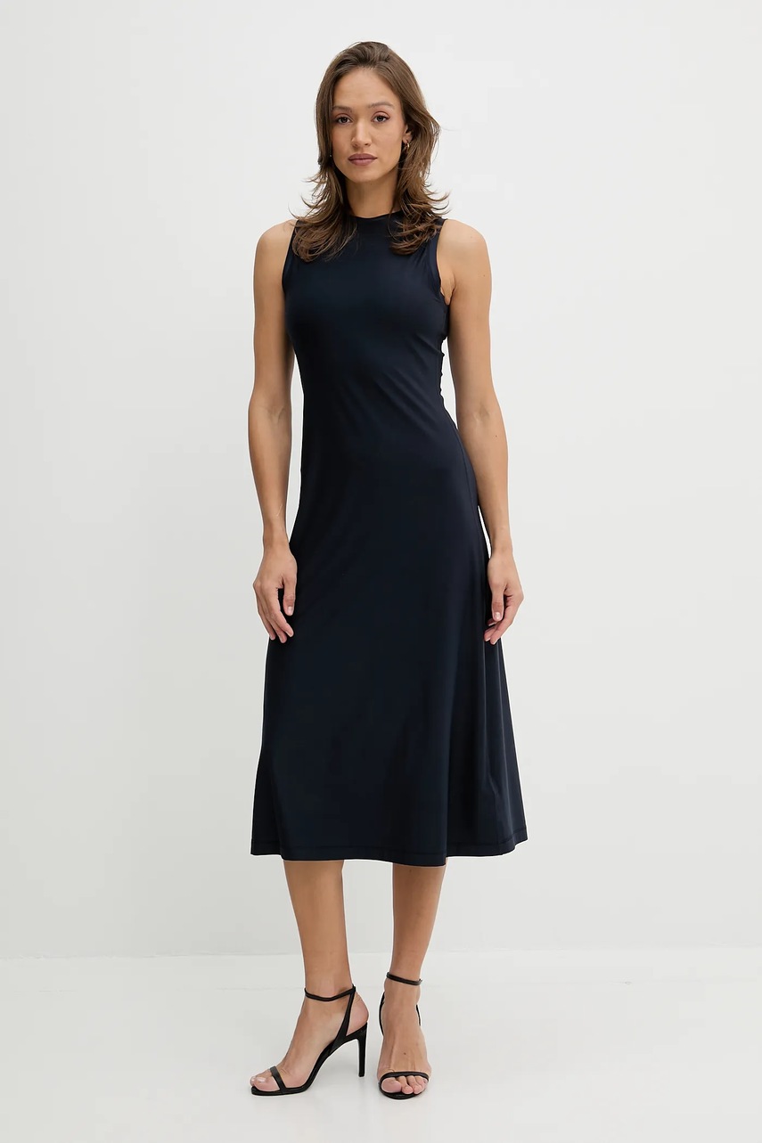 Φόρεμα Calvin Klein Jeans χρώμα: ναυτικό μπλε, LV044C236G φωτογραφία