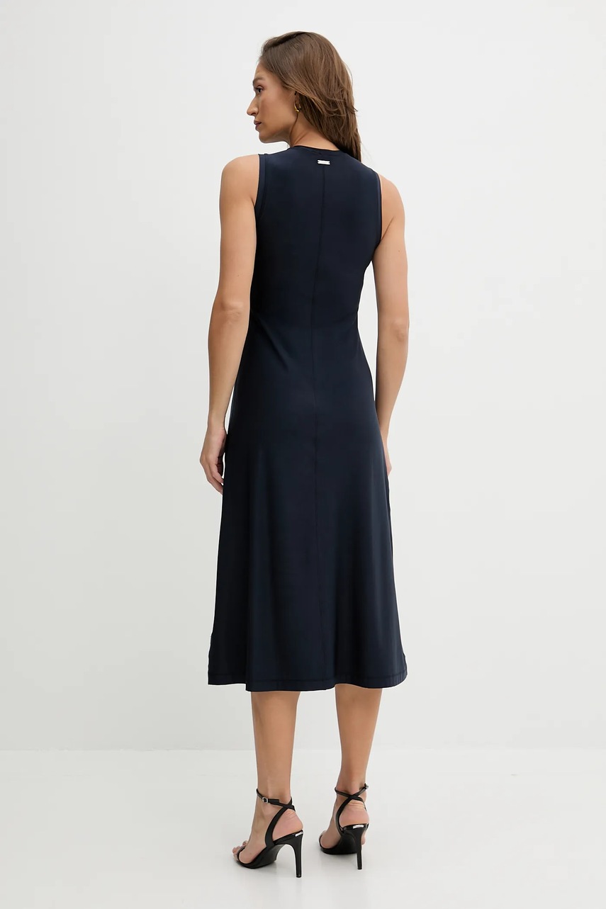 Φόρεμα Calvin Klein Jeans χρώμα: ναυτικό μπλε, LV044C236G φωτογραφία