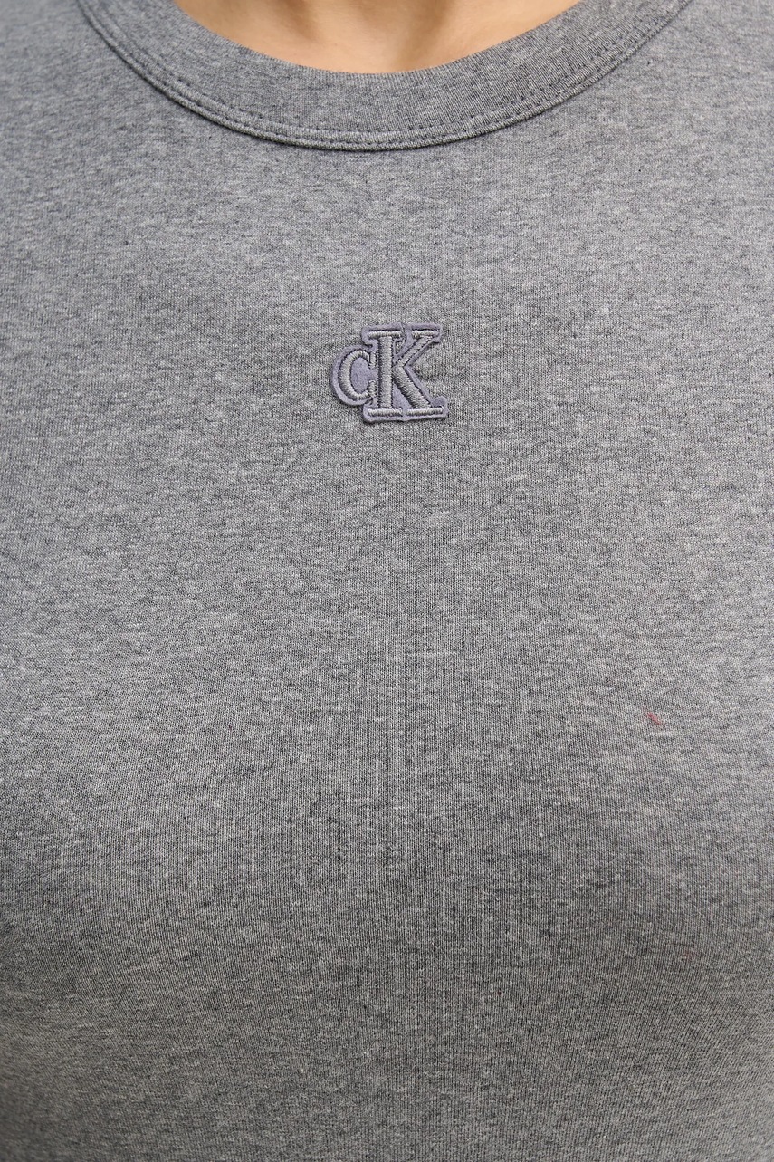 Сукня Calvin Klein Jeans колір помаранчевий mini облягаюча LV047B266G