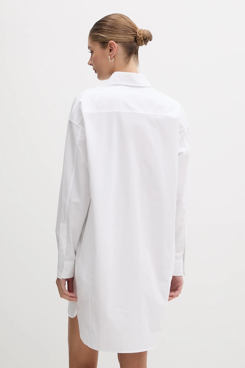 Бавовняна сукня Calvin Klein Jeans колір білий mini oversize LV047C022G