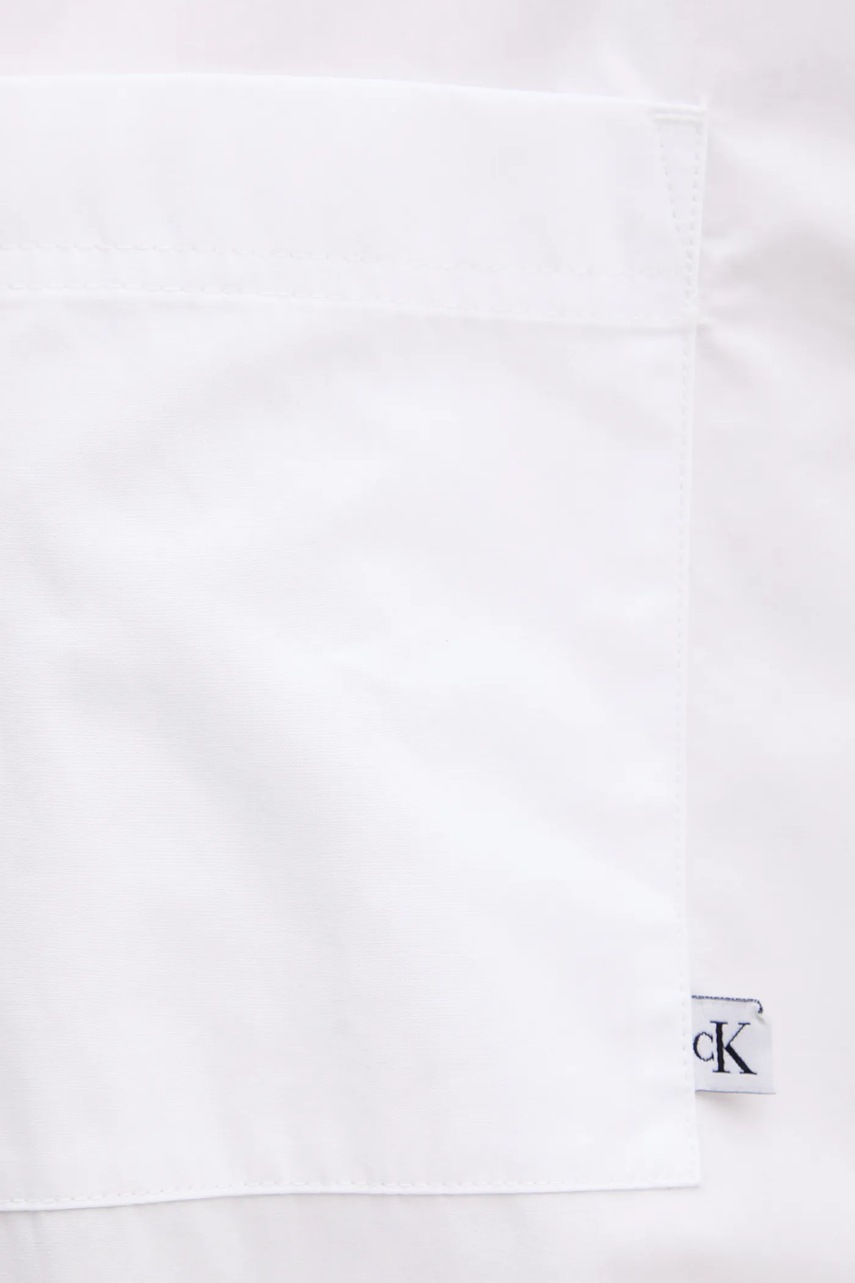 Бавовняна сукня Calvin Klein Jeans колір білий mini oversize LV047C022G