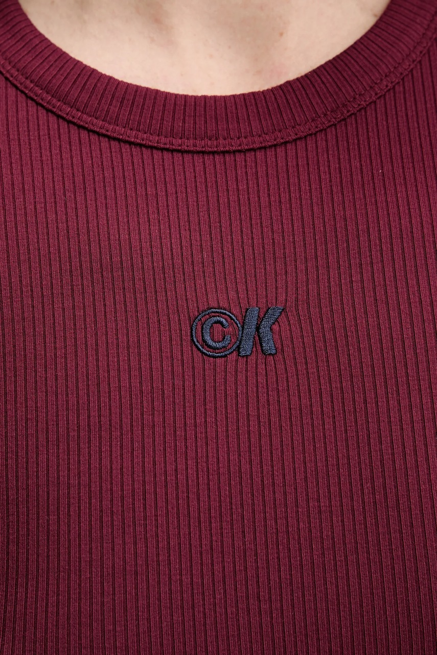 Сукня Calvin Klein Jeans колір бордовий maxi пряма LV044C902G