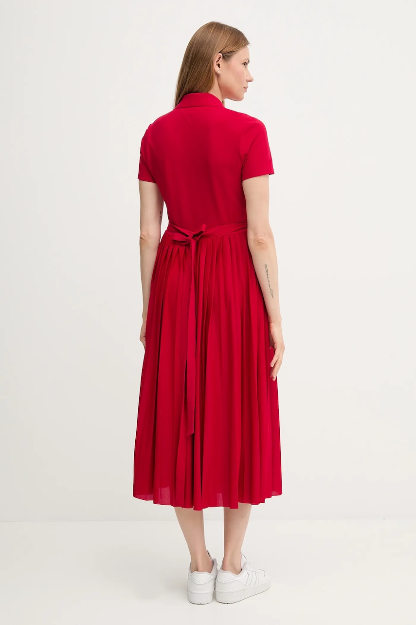 Сукня Tommy Hilfiger колір червоний maxi розкльошена WW0WW45733