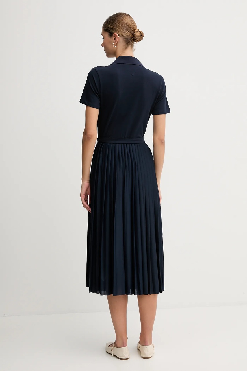 Платье Tommy Hilfiger цвет синий maxi расклешённое WW0WW45733