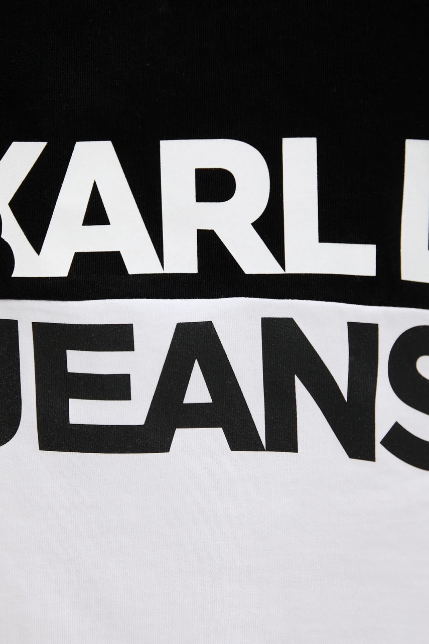 Бавовняна сукня Karl Lagerfeld Jeans колір чорний mini oversize A3W13005