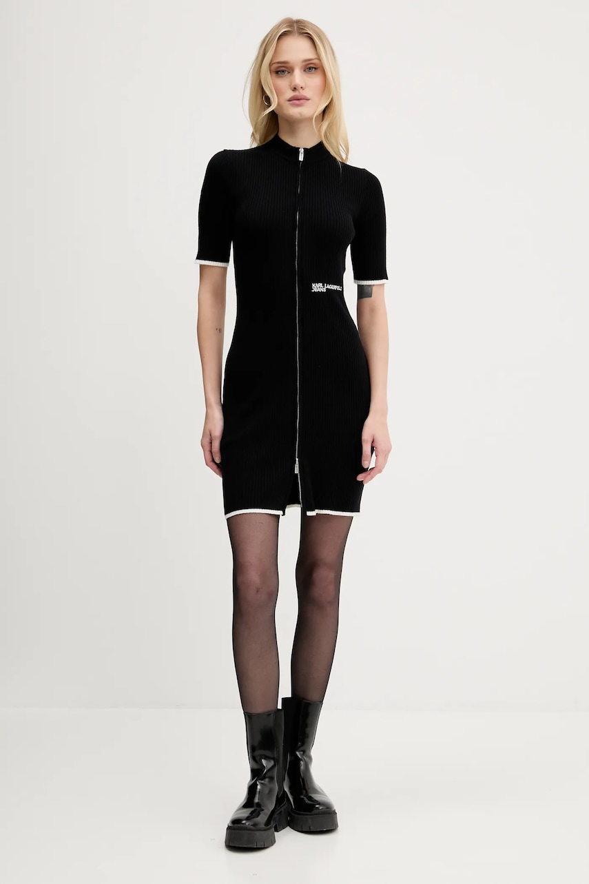 Сукня Karl Lagerfeld Jeans колір чорний mini облягаюча A3W13013