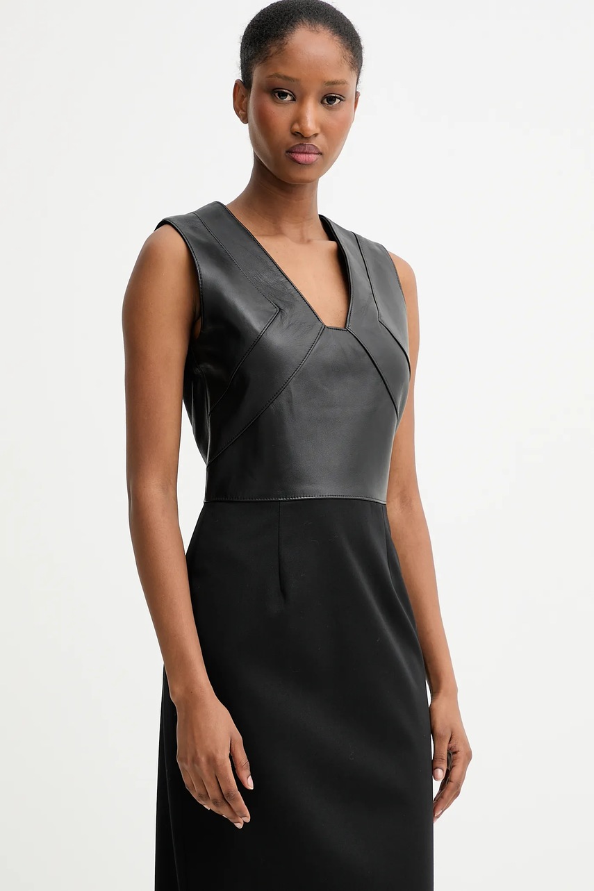 Šaty z vlněné směsi BOSS Drumialda (obrázek 4)