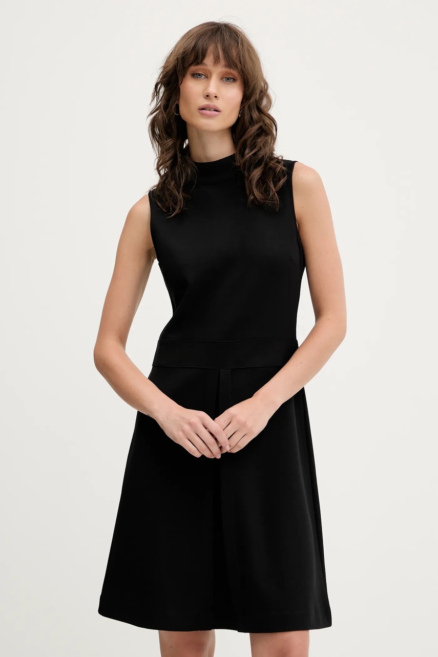 HUGO rochie culoarea negru, mini, evazați, 50542729 - 0 | YEO