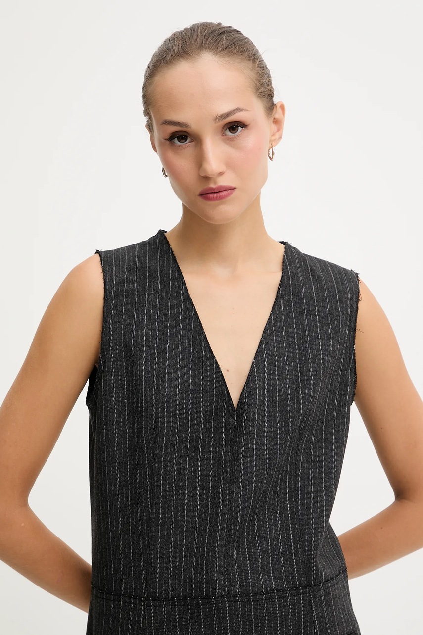 Сукня з додаванням вовни Iceberg колір сірий mini пряма H051 3082