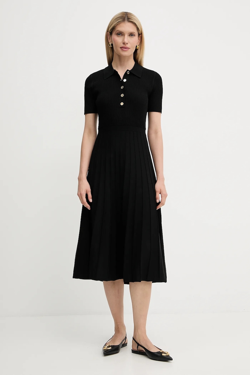 MICHAEL Michael Kors rochie culoarea negru, mini, evazați, MT5834F33D