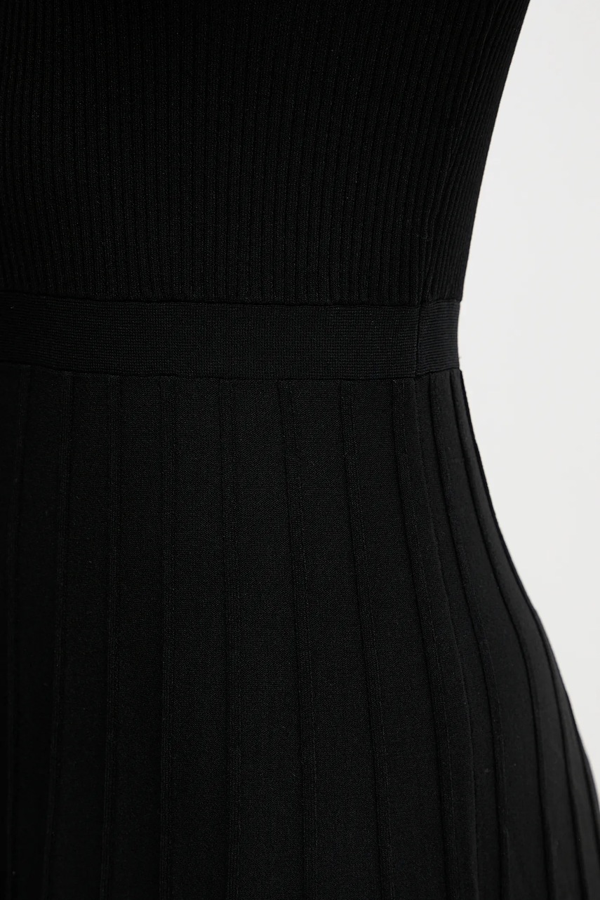 Φόρεμα MICHAEL Michael Kors χρώμα: μαύρο, MT5834F33D φωτογραφία