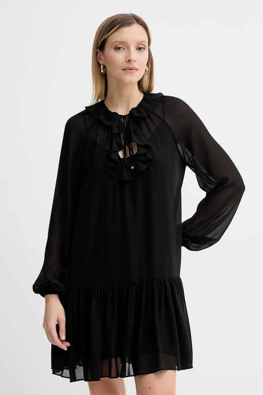 MICHAEL Michael Kors rochie culoarea negru, mini, drept, MT581DQ7R3