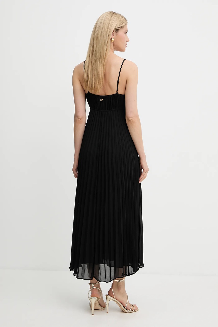 Сукня MICHAEL Michael Kors колір чорний maxi розкльошена MT583407R3