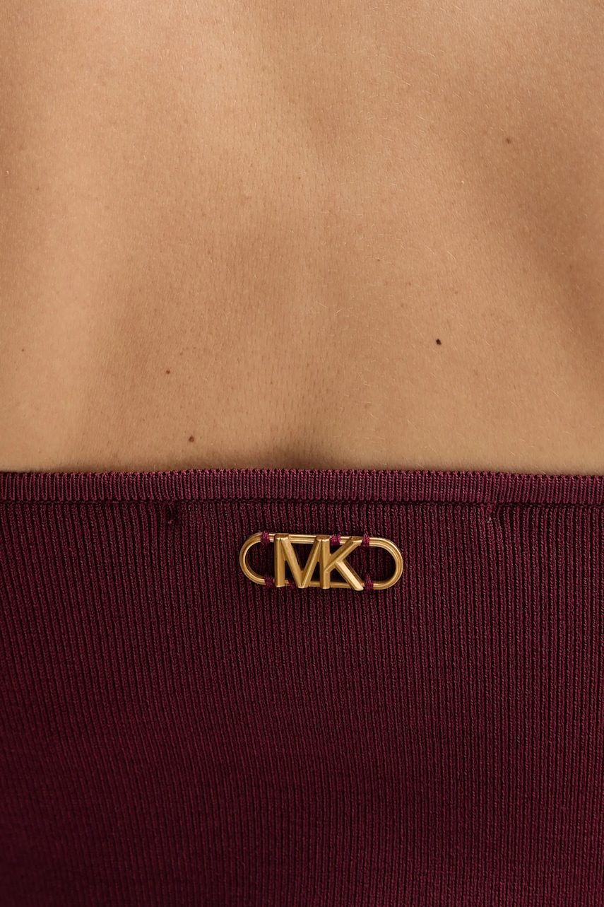 Сукня MICHAEL Michael Kors колір бордовий mini облягаюча MT5833Z33D