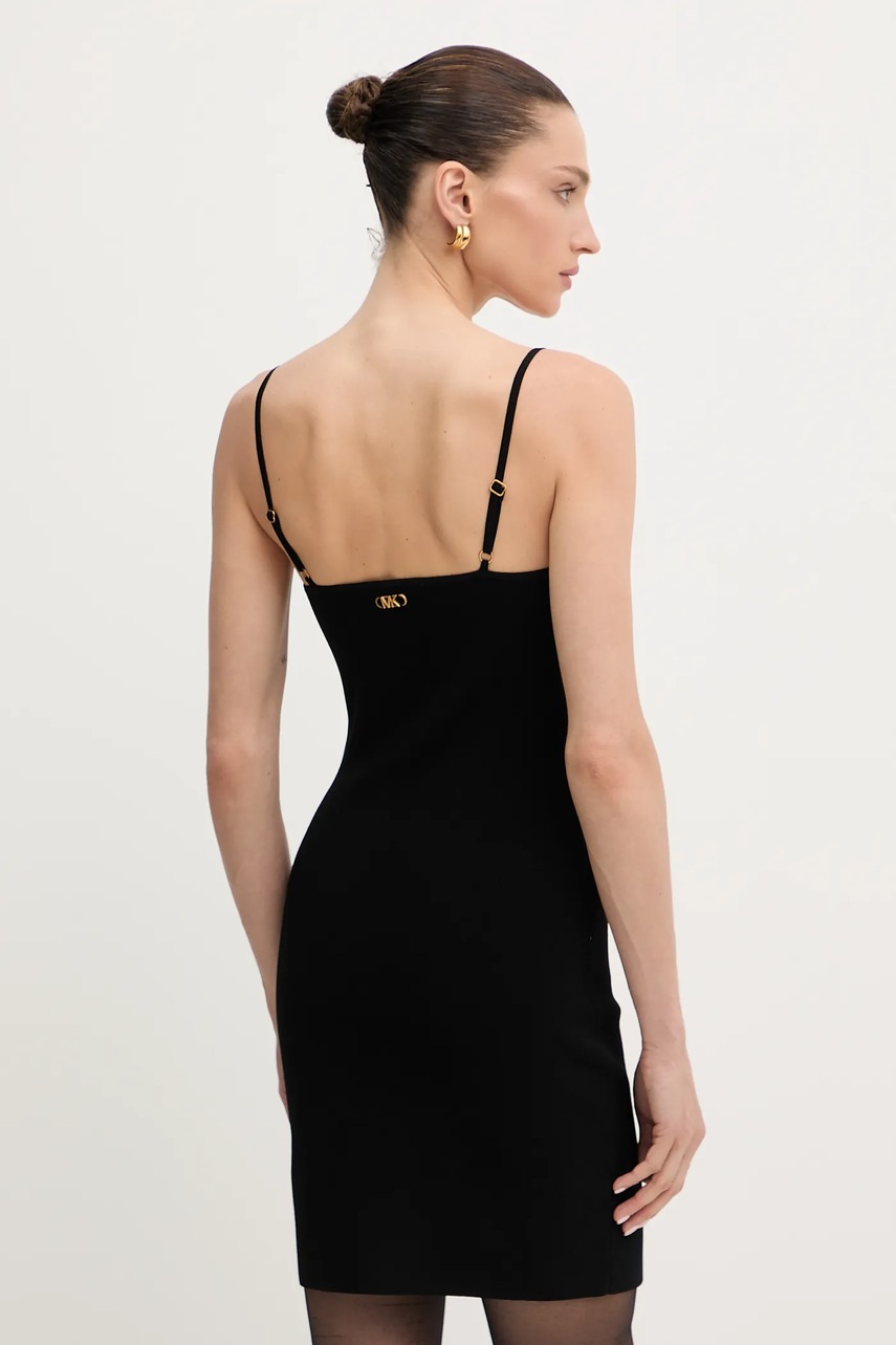 Сукня MICHAEL Michael Kors колір чорний mini облягаюча MT5833Z33D